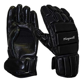 Playwlel Deluxe Full Contact Leather Sparring Gloves for Escrima/Kali Size XL