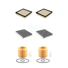 PUR 2x Air + 2x Cabin + 2x Engine Cartridge Oil Filter (6 Total) Kit Replacement For Toyota Camry Highlander Lexus ES350 Avalon With O.E. Part Number 87139-58010 KFM-101326