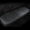 GIANT PANDA PU Leather Rear Seat Cover Protector, Anti-Slip Adjustable