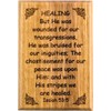 Bible Verse Fridge Magnets, Healing - Isaiah 53:5, 1.6" x