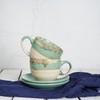 Bosmarlin Ceramic Cappuccino Cup and Saucer Set of 2, 10