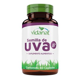Vidanat Semilla de Uva 60 Cápsulas – Suplemento Alimenticio de Origen Vegetal