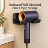 Wall Mounted Hair Dryer Holder for Bathroom – Space-Saving Organizer
