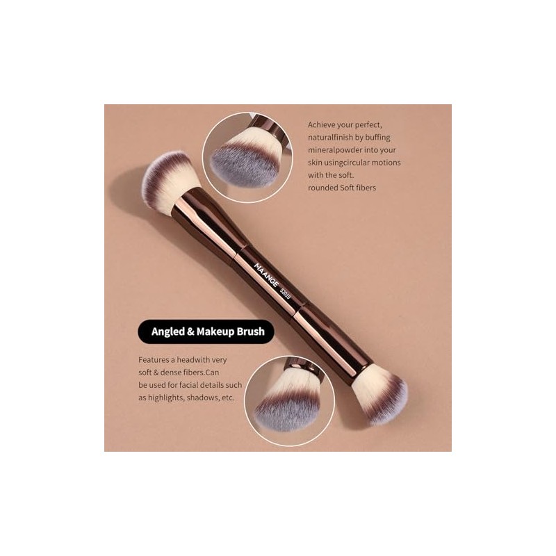 MAANGE 10 Piezas Set de Brochas para Maquillaje con Estuche