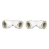 Whale WX1503 Quick-Connect 15mm Equal Elbow, Double-Gripper Design, for Hot