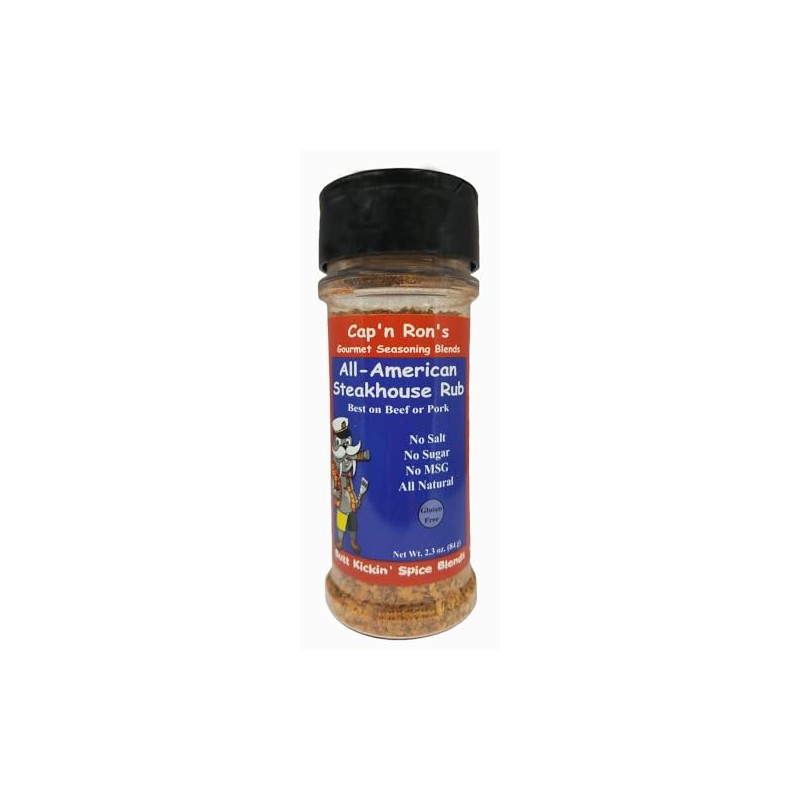 Cap'n Ron's All-American SteakHouse Rub, 2.6 Ounce (Pack of 1)