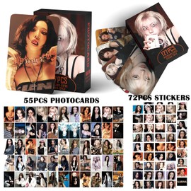 Aespa Photocards Dirty Work Album Lomo Cards 55PCS Aespa Photo Cards Gift for MY Fans Karina Photocards Winter Lomo NINGNING Merch Giselle Postcard (KARINA)