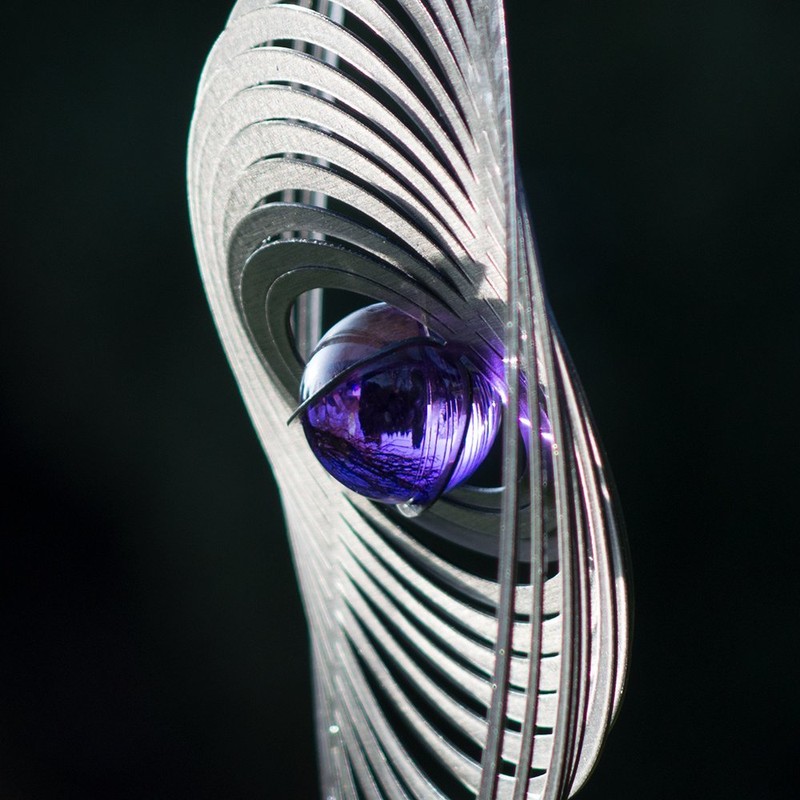 CIM Stainless Steel Wind Chime - Swirl 200 - Dimensions: