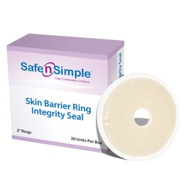 Safe n' Simple Integrity Extended Wear Barrier Rings -2 Inch - Pack of 20 - Stoma Barrier Rings Barrier - Cohesive Skin Barrier - Accessories for Ostomy-Colostomy-Ileostomy- Supplies