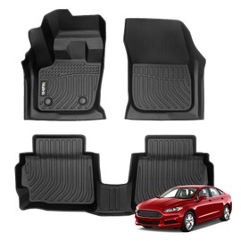 Wailtnb-All Weather Floor Mats for Ford Fusion 2013-2016 & Lincoln MKZ 2013-2016 Custom Fit Ford Fusion 2013-2016 Waterproof Durable Accessories for Lincoln MKZ