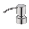 TUTEW Glass Soap Dispensers with Brushed Nickel Pump Head, Hand
