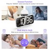 LED Mirror Electronic Clock Adjustable Brightness 6.7 Inch HD Digital