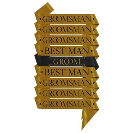 Party to Be Groom Best Man Groomsman Sashes Set (Set C)