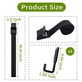 Sailortenx Treestand Strap Gear Hangers Multi-Hook Holder for Hunting Camping & Hiking