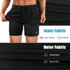 flintronic Men's Swimming Trunks with Compression Liner 2 in 1,