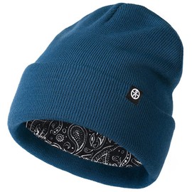 Enwokran Winter Hat, Fine Knit, Warm Beanie Hat, Breathable, Unisex, Soft, High Flexibility Knitted Hat for Autumn, Winter, for Daily Use, for Cycling, Camping, Skiing, Dark blue 2