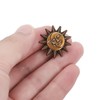 C0084 Sun and Moon Pin Badge Antique Pin 0.8 inch