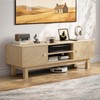 YOSHOOT Mid Century TV Stand for 55 inch TVs, Modern