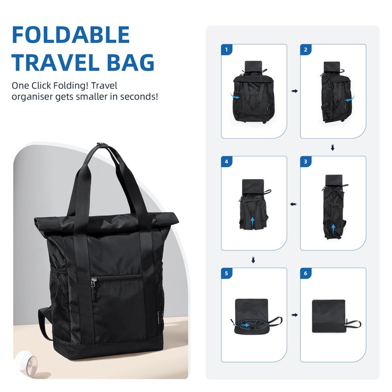 GOLF QUALITY Rolltop Backpack Women Men Backpack Bag 2 in