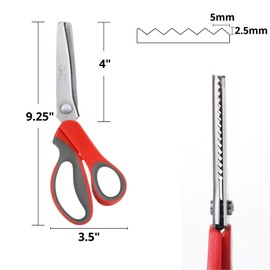 Mr. Pen- Pinking Shears, Zig Zag Scissors, Pinking Shears for Fabric, Decorative Edge Scissors, Pinking Scissors, Scissors with Designs, Jagged Edge Scissors, Sewing Pinking Shears, Crimping Scissors