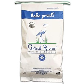 Great River Milling Organic Soft White Winter Wheat | Whole Grain Wheat Berries for Baking & Milling | Non-GMO, Kosher, USDA Organic | Ideal for Pastries, Muffins & More | 25 Lb (Pack of 1)