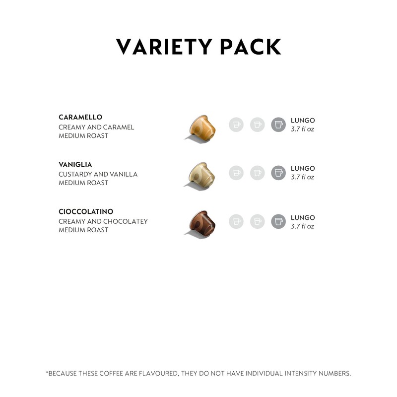 Nespresso Capsules Original Line, Barista Flavored Pack, Medium Roast Espresso