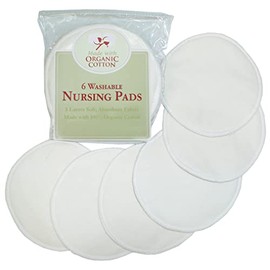 TL Care Organic Cotton Nursing Pads, Natural, 6 Count                                                                                                 