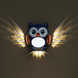 3D Owl Night Light for Kids - Motion Sensor LED Night Lamp with Magnetic Mount, 3 Modes (Steady/Motion-Activated/Fade), Rechargeable Type-C, Child-Safe Nursery Light for Bedroom, Hallway