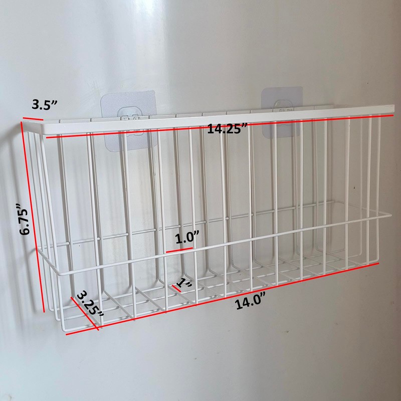 Multi-functional Kitchen Pantry Wrap Foil Storage Organizer, White