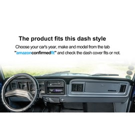 Fcovergurus Dash Cover Mat Custom Fit for Ford 1973-1979 F100 F150 F250 F350 Bronco Pickup Truck, Dashboard Cover Pad Carpet Protector (Maroon) F129