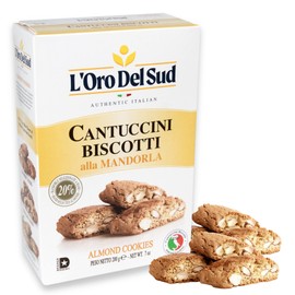L'Oro Del Sud Traditional Almond Biscotti, Cantuccini d'Abruzzo, Italian Cookies Madewith Real Quality Ingredients, 200 G, 7 oz