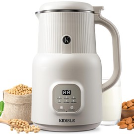 KIDISLE 6 in 1 Automatic Nut Milk Maker Blender, 20oz Homemade Coconut, Soy, Oat, Almond, Plant Based Milks and Non-Dairy Beverages with Delay Start/Keep Warm/Boil Water/Self-Cleaning, Cream