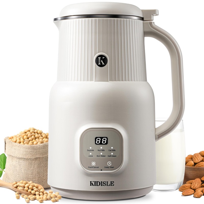 KIDISLE 6 in 1 Automatic Nut Milk Maker Blender, 20oz