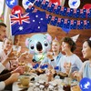 Australian Party Decorations Banner Balloons - 143pcs Blue Australia Party
