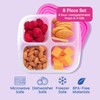 Bentgo Bentgo Easyboxes 4-Compartment Snack Containers - 8-Piece Set with