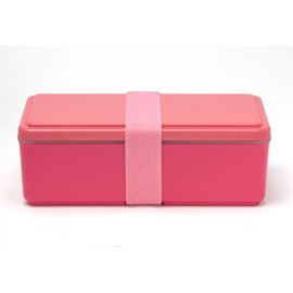 Miyoshi Seisakujyo 0101-0038 GEL-COOL Lunch Box, Integrated Ice Pack, Square, SG Size, Cherry Pink