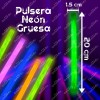 30 Pulseras Neon Gruesa Cyalume Luz Fosforescente Glow Stick