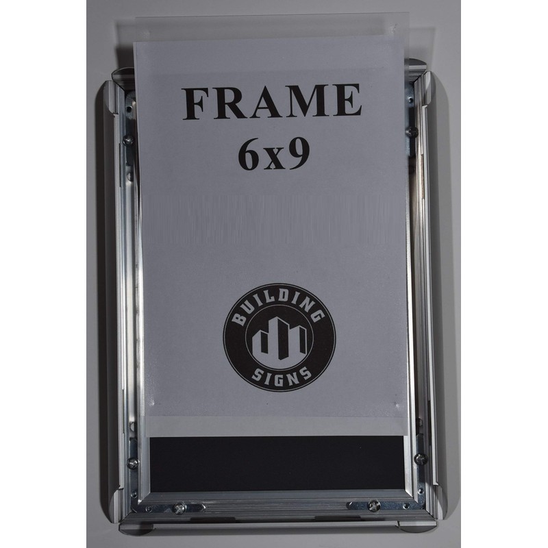 BUILDINGSIGNS.COM Elevator Certificate Notice Frame 6X9 (Aluminium, Card Size 6X9,