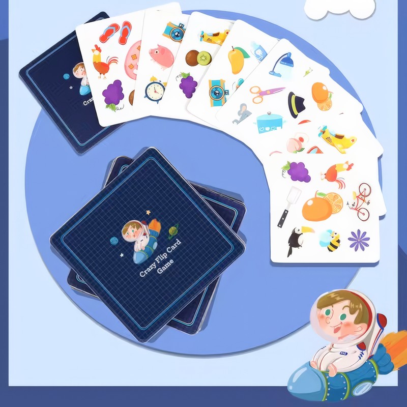 Kids Crazy Flip Card Game – Montessori Logical Thinking &