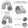 Portable Air Conditioner Window Vent Kit, 5.9 Inch Diameter 59
