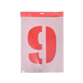 0-9 Stencil Kit 250mm Character Height Spacer Marks On Corners Flexible Polyester Scratch Resistant