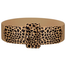 SUOSDEY Women Wide Leather Belt, Fashion Patent Waist Belt Cinch Belt for Dress Coat with Square Buckle