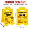 Funny Team Office Gifts, Answer Desk Rates Funny Desk Sign,