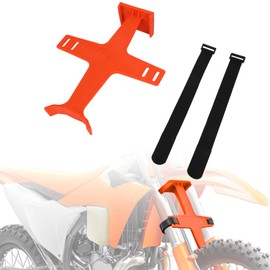 IUVWISN Dirt Bike Fork Saver, 11.2" Motorcycle Suspension Support Brace Fork Protector Guards with Straps Universal for SX SXF XC XCW EXC XCF 250 300 350 450 500 525 Orange