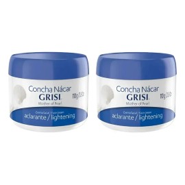 2 Cremas Faciales Concha Nácar Grisi 110g Aclarante De Piel