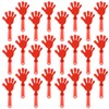 ZCYSRLQIN 24 Pcs Coral Red Hand Clappers 7.5 Inch Clappers