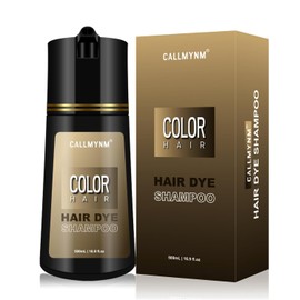 Callmynm Hair Dye Shampoo for Gray Hair,3 In 1 Natural & Long-Lasting Hair Color Shampoo, Instant Magic Hair Dye, Champu Para Canas, Herbal Treated for Men Women,16.9 fl.oz (Dark Red Wine)
