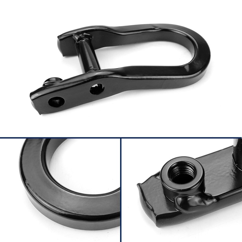 Front Tow Hooks Ring Compatible with 2007-2019 Chevy Silverado GMC