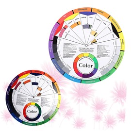 MAGICLULU Nail Art Card Set Women Makeup Wheel Rotation Mixed Display 2 Pieces Mixed Guide for Nail Art Learning