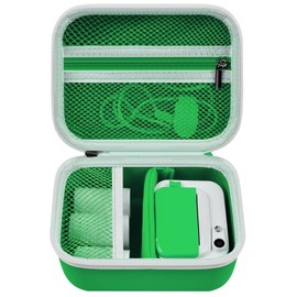 PAIYULE Case for Uleway Children's Camera, Digital Camera Print Instant Camera for MINIBEAR/GlobalCrown/Gofunly/USHINING Digital Print Camera and Memory Card, Green, Kids Backpack